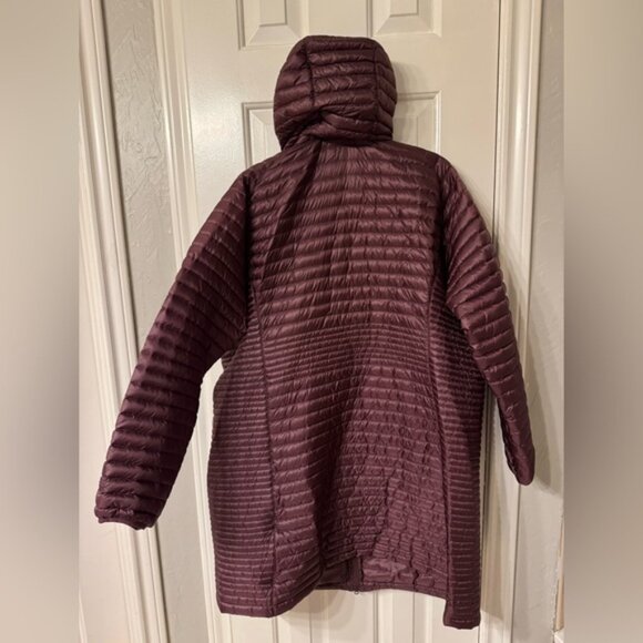 L.L.Bean Ultralight 850 Down Sweater Coat 2X in Black Plum - Picture 5 of 10